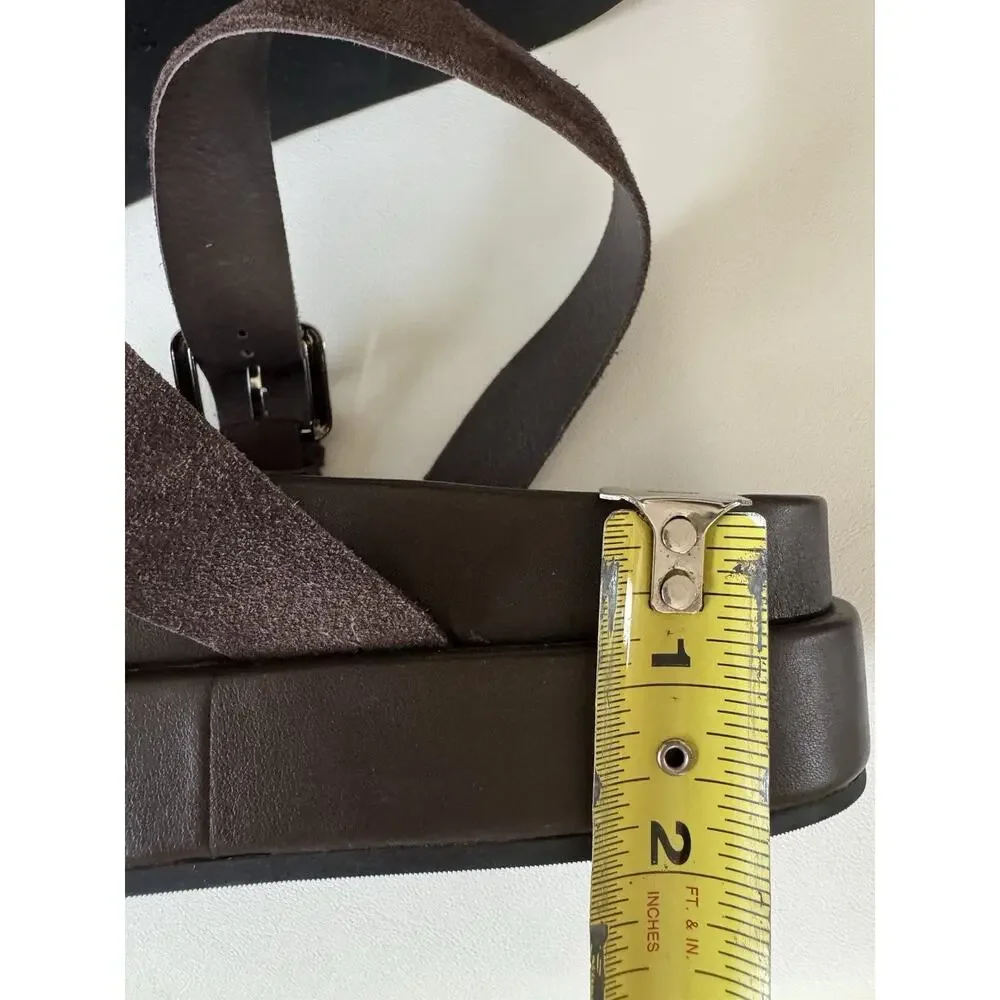 Jeffrey Campbell Suede Sandals Women’s 9.5 Cocoa Brown Platform Anthropologie